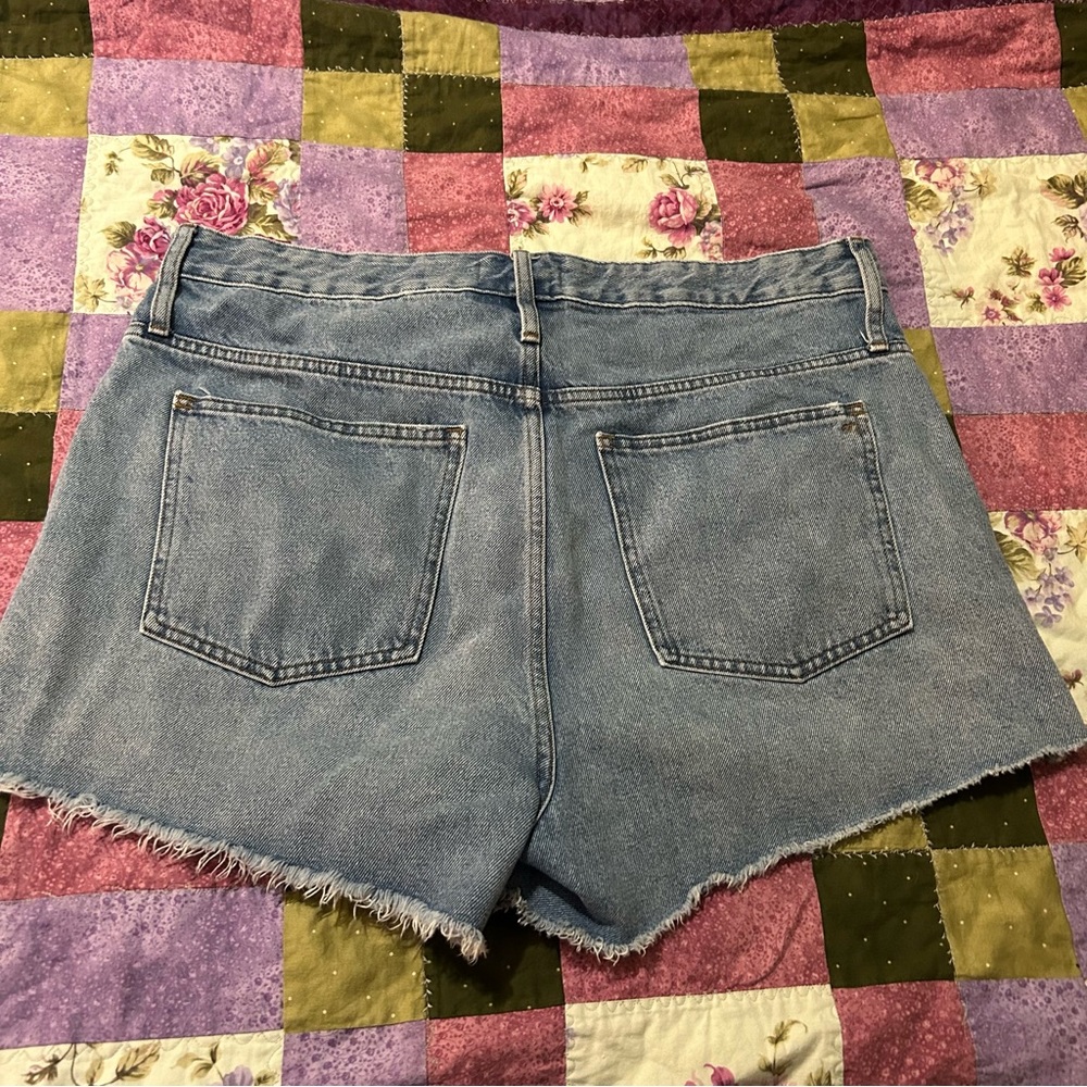 Madewell Relaxed‎ Denim Shorts Distressed Size 33 Style AJ241 - Picture 6 of 7